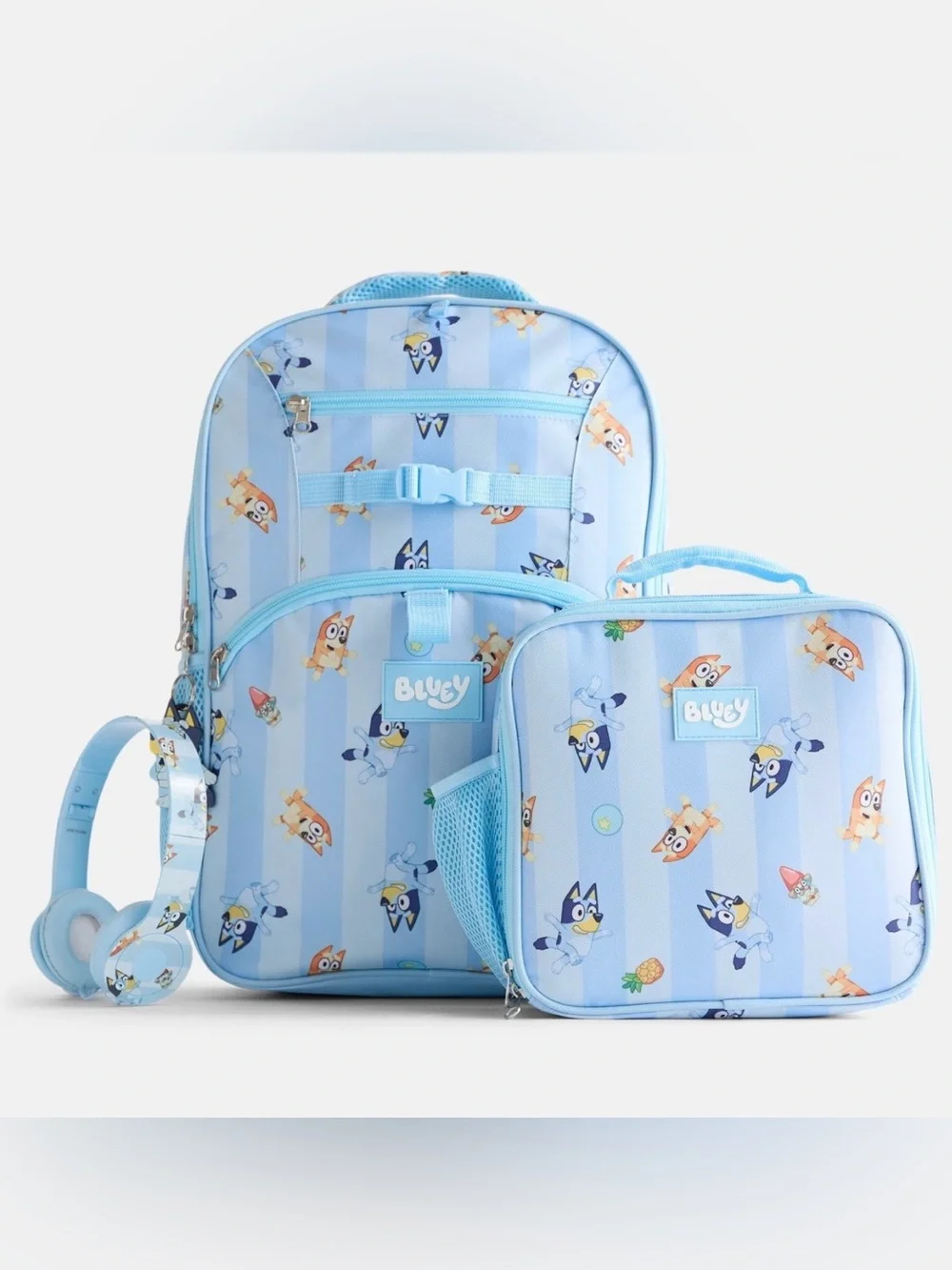 Bluey 17” Backpack Lunchbox 4 Piece Set